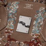 Pre-owned Hermès bag Birkin 35 Togo / Embroidery customised by Jay Ahr Brown, Multicolour Logo | Sell your designer bag on Saclab.com