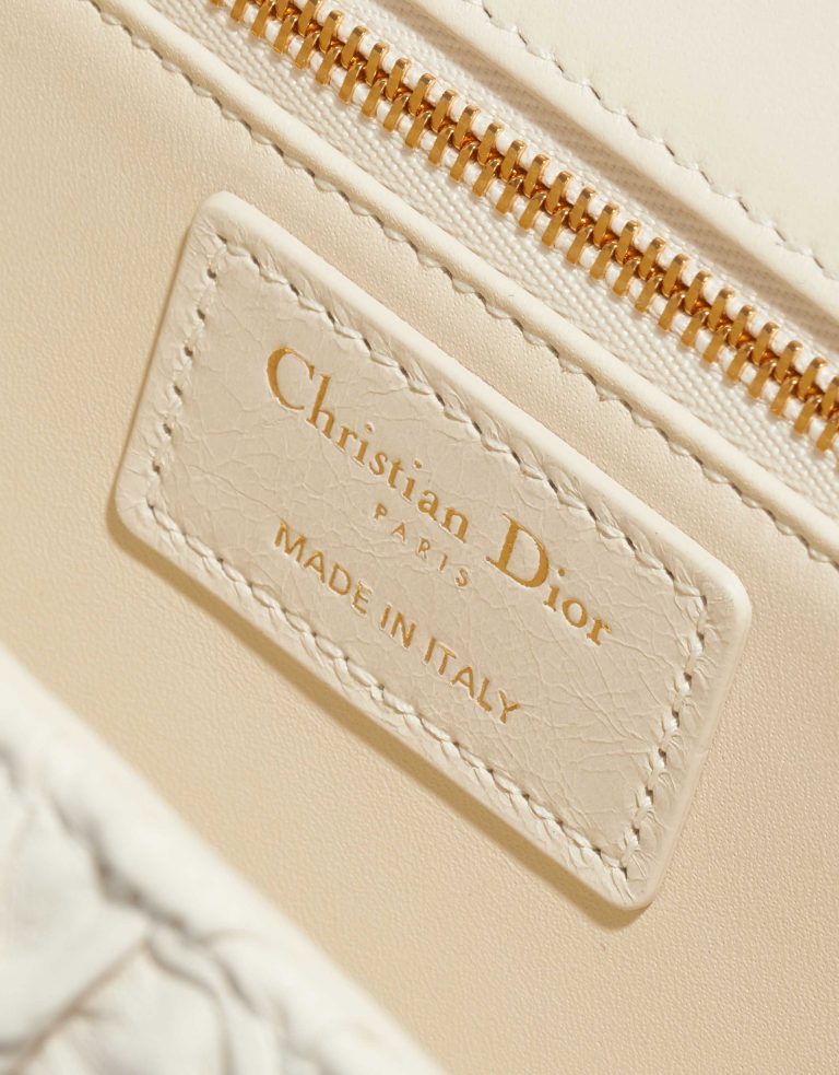 Pre-owned Dior bag 30 Montaigne Calf Ecru White Logo | Sell your designer bag on Saclab.com