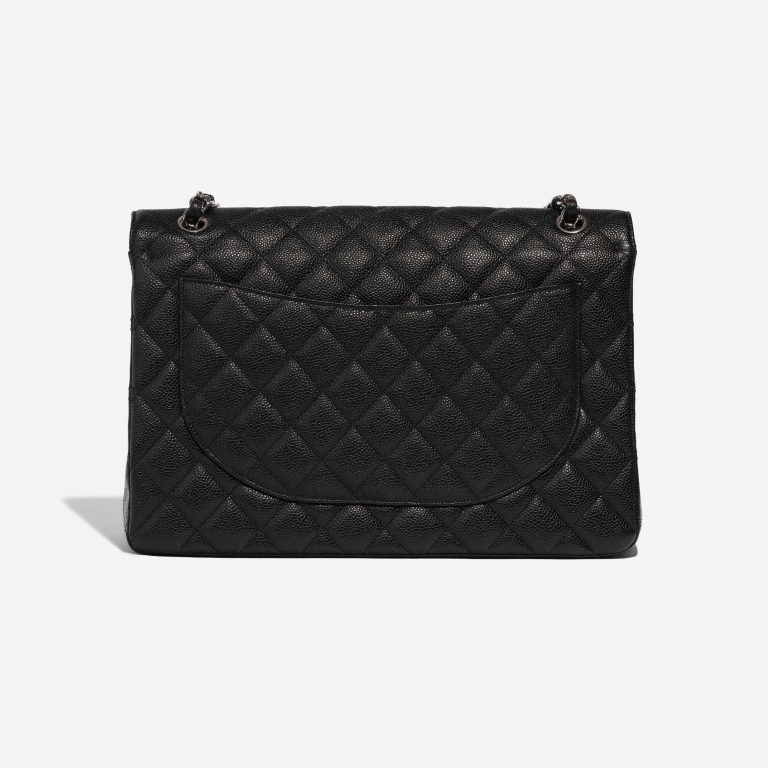 Pre-owned Chanel bag Timeless Maxi Caviar Black Black Back | Sell your designer bag on Saclab.com