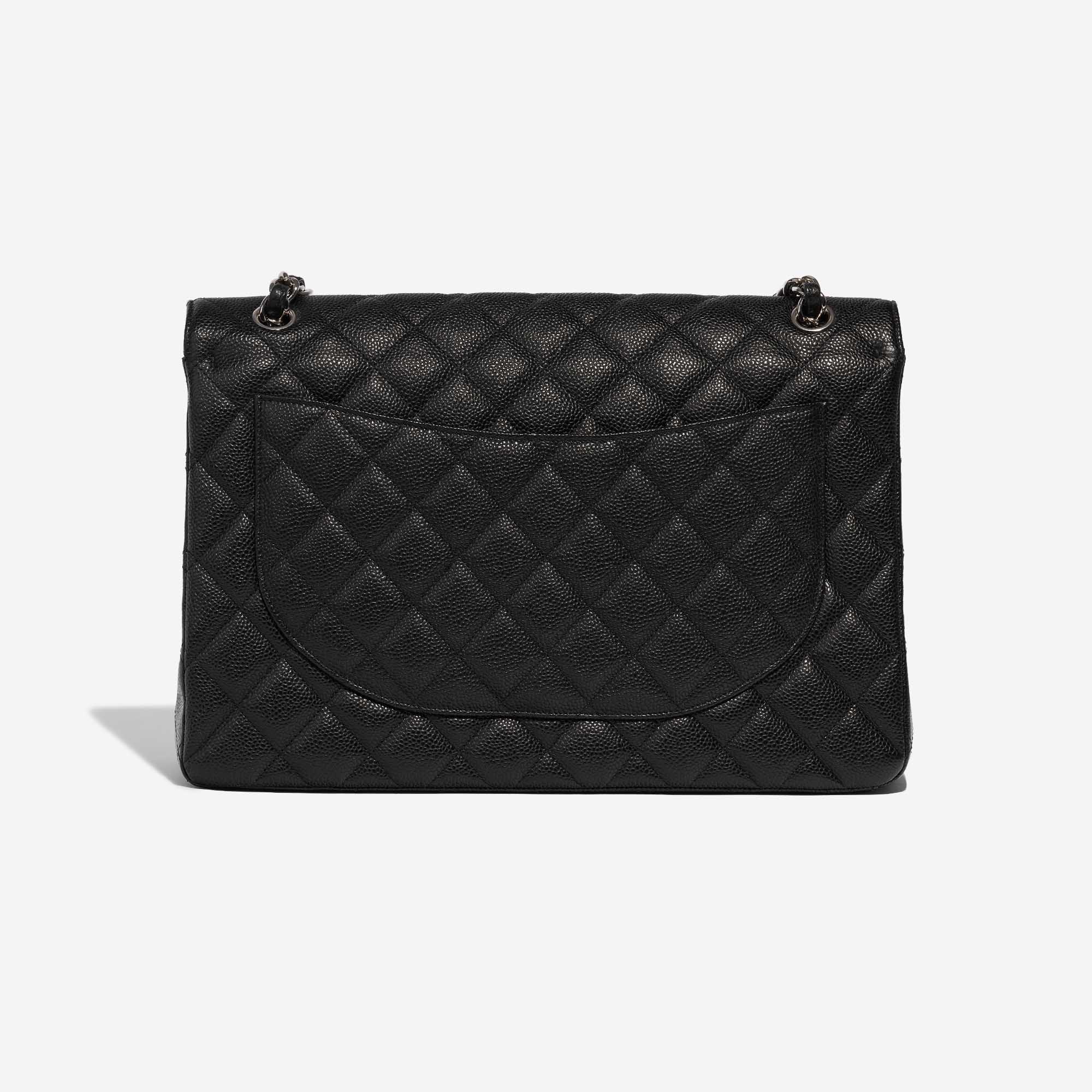 Pre-owned Chanel bag Timeless Maxi Caviar Black Black Back | Sell your designer bag on Saclab.com