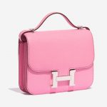Pre-owned Hermès bag Constance 18 Epsom 5P Bubblegum Pink Side Front | Sell your designer bag on Saclab.com