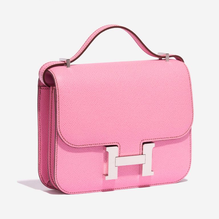 Pre-owned Hermès Tasche Constance 18 Epsom 5P Bubblegum Pink Side Front | Verkaufen Sie Ihre Designer-Tasche auf Saclab.com