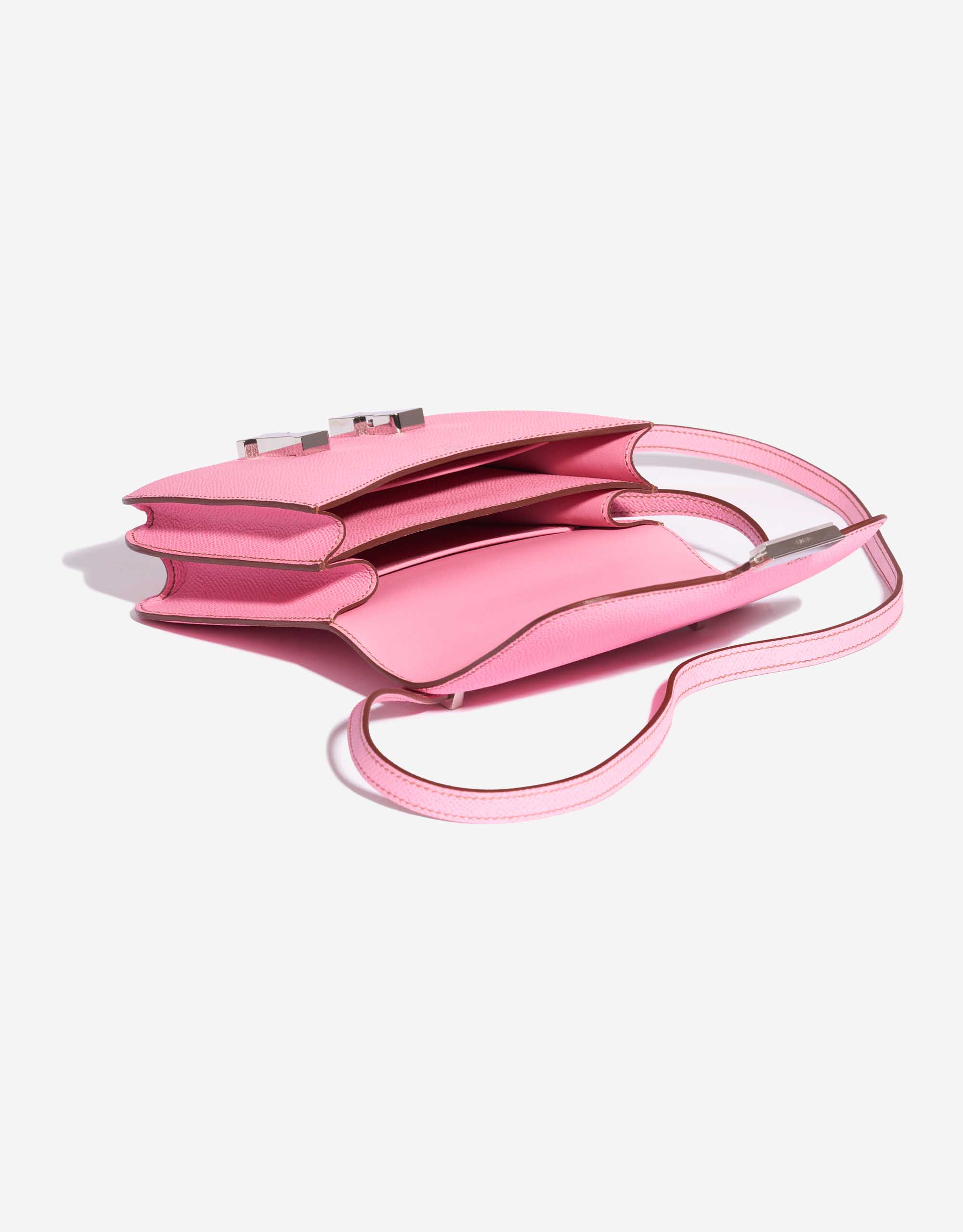 Unused kept Hermes mini kelly Pochette 5P bubblegum pink swift Phw