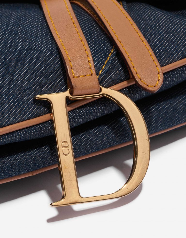 Pre-owned Dior Tasche Saddle Medium Denim Blue Blue Front | Verkaufen Sie Ihre Designer-Tasche auf Saclab.com