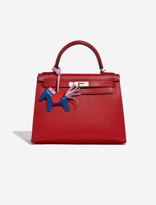 Pre-owned Hermès bag Rodeo Pegasus PM Milo Bleu de Galice / Rose Texas / Mauve Sylvestre Blue, Multicolour Front | Sell your designer bag on Saclab.com