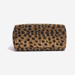 Pre-owned Dior bag Lady Medium Fabric / PVC Leopard Black, Brown, Multicolour Bottom | Sell your designer bag on Saclab.com