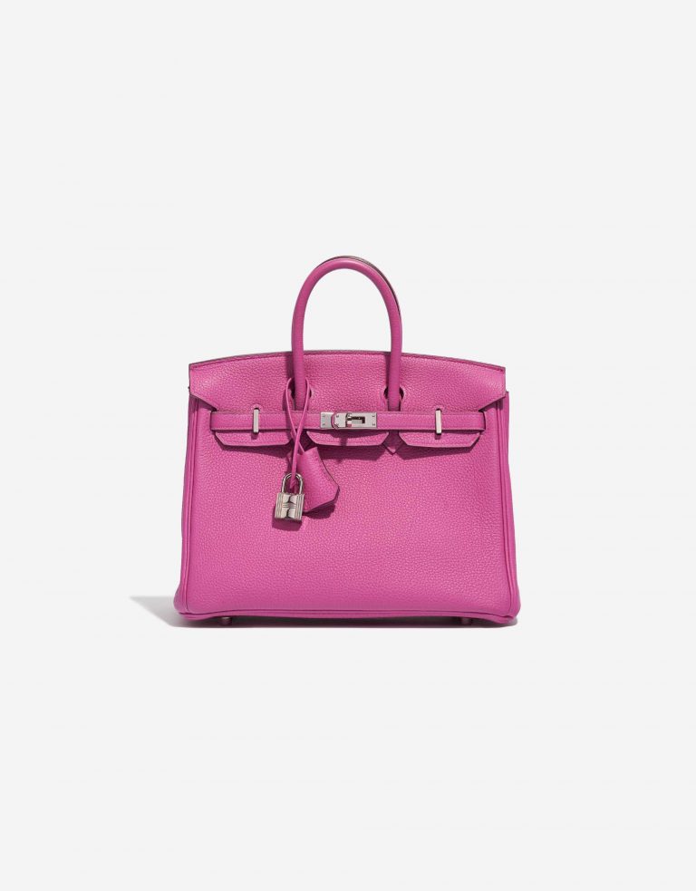 Pre-owned Hermès bag Birkin 25 Togo Magnolia Pink Front | Sell your designer bag on Saclab.com