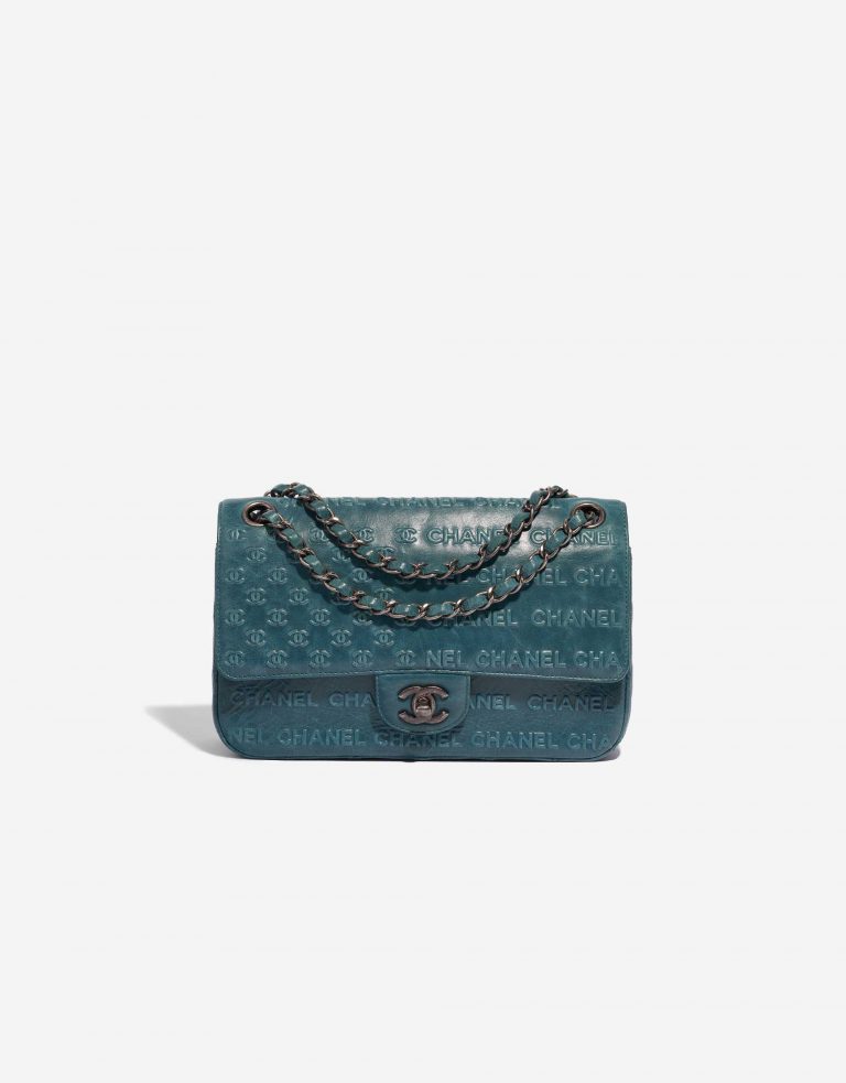 Pre-owned Chanel bag Timeless Small Calf Blue Blue Front | Sell your designer bag on Saclab.com