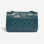 Pre-owned Chanel bag Timeless Small Calf Blue Blue, Petrol Back | Sell your designer bag on Saclab.com