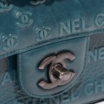 Pre-owned Chanel bag Timeless Small Calf Blue Blue, Petrol Closing System | Sell your designer bag on Saclab.com