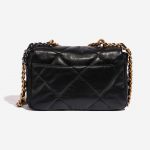 Pre-owned Chanel bag 19 Flap Bag Lamb Black Black Back | Sell your designer bag on Saclab.com