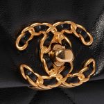 Pre-owned Chanel bag 19 Flap Bag Lamb Black Black Closing System | Sell your designer bag on Saclab.com