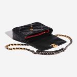 Pre-owned Chanel bag 19 Flap Bag Lamb Black Black Inside | Sell your designer bag on Saclab.com