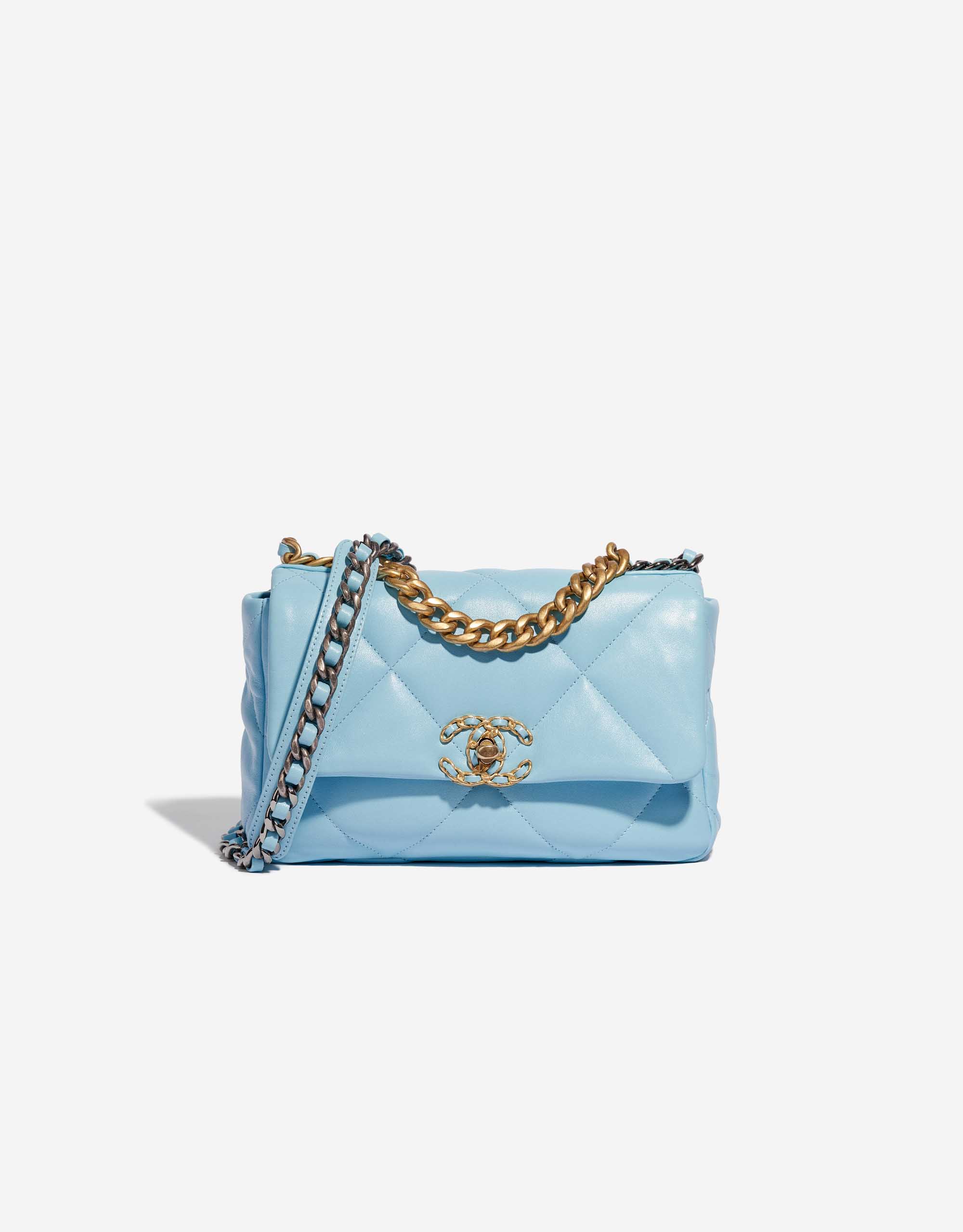 Chanel 19 Flap Bag Lamb Sky Blue | SACLÀB