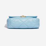 Pre-owned Chanel bag 19 Flap Bag Lamb Sky Blue Blue Bottom | Sell your designer bag on Saclab.com