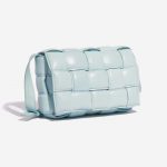 Pre-owned Bottega Veneta bag Cassette Medium Calf Topaz Blue Side Front | Sell your designer bag on Saclab.com