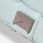 Pre-owned Bottega Veneta bag Cassette Medium Calf Topaz Blue Closing System | Sell your designer bag on Saclab.com