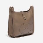 Pre-owned Hermès bag Evelyne 29 Clemence Etoupe Brown Side Front | Sell your designer bag on Saclab.com