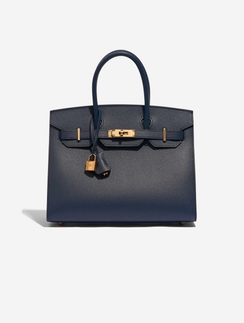 Pre-owned Hermès bag Birkin 30 Epsom Blue Indigo Blue | Sell your designer bag on Saclab.com