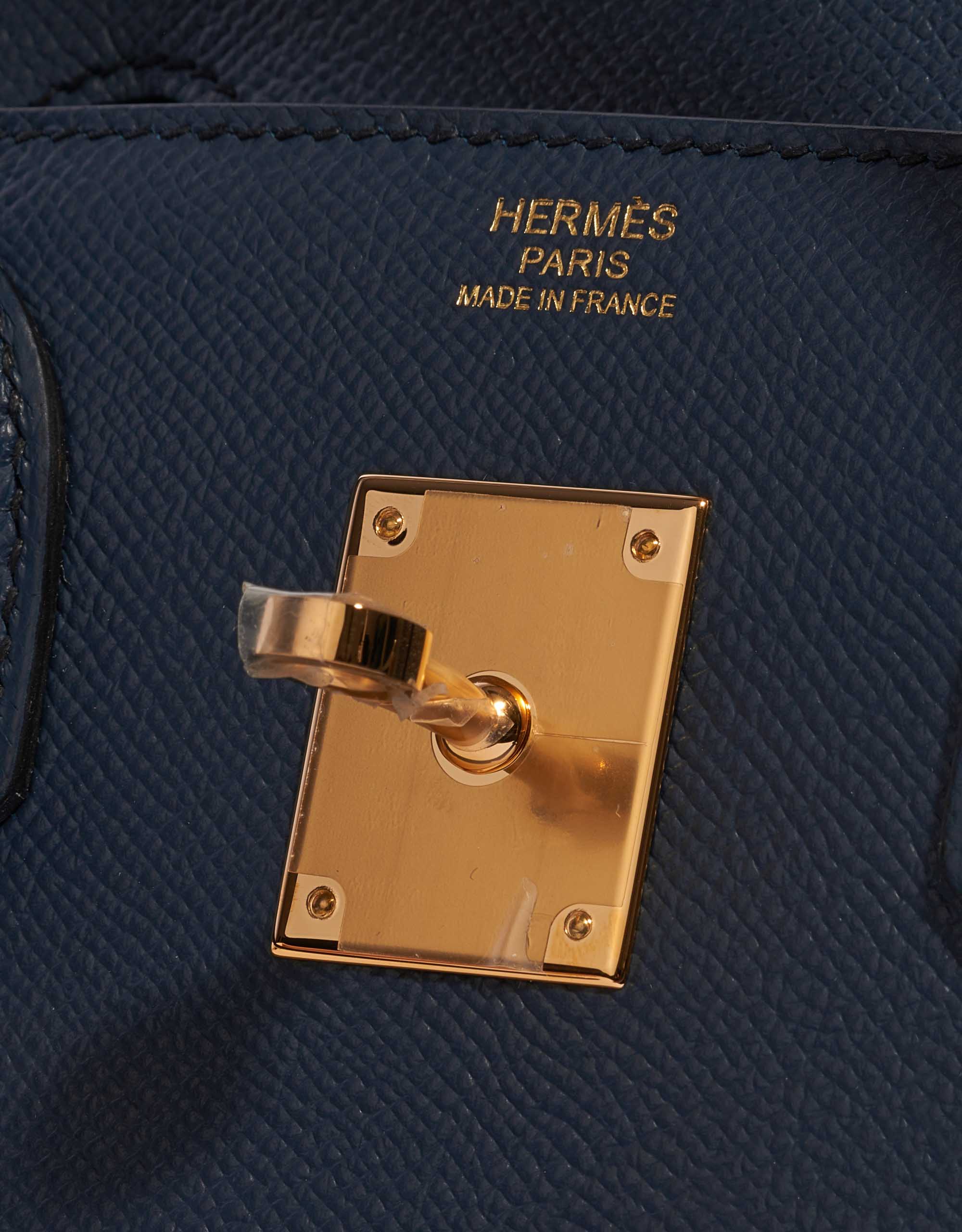 Hermès Birkin 30 Epsom Black / Blue Indigo / Blue Frida