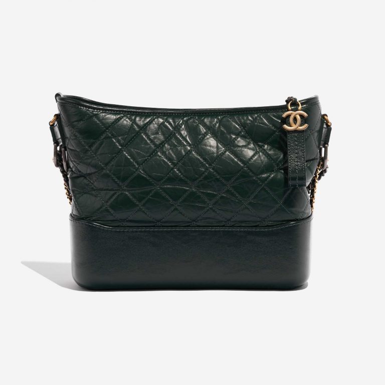 Pre-owned Chanel Tasche Gabrielle Large Aged Kalbsleder Green Black Back | Verkaufen Sie Ihre Designer-Tasche auf Saclab.com