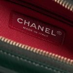 Pre-owned Chanel bag Gabrielle Large Aged Calf Green Black Logo | Sell your designer bag on Saclab.com