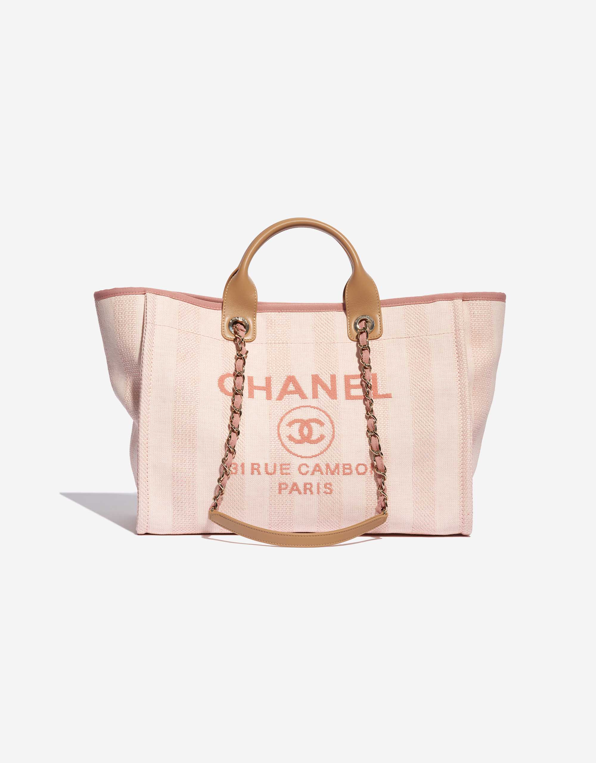 pink chanel deauville tote medium