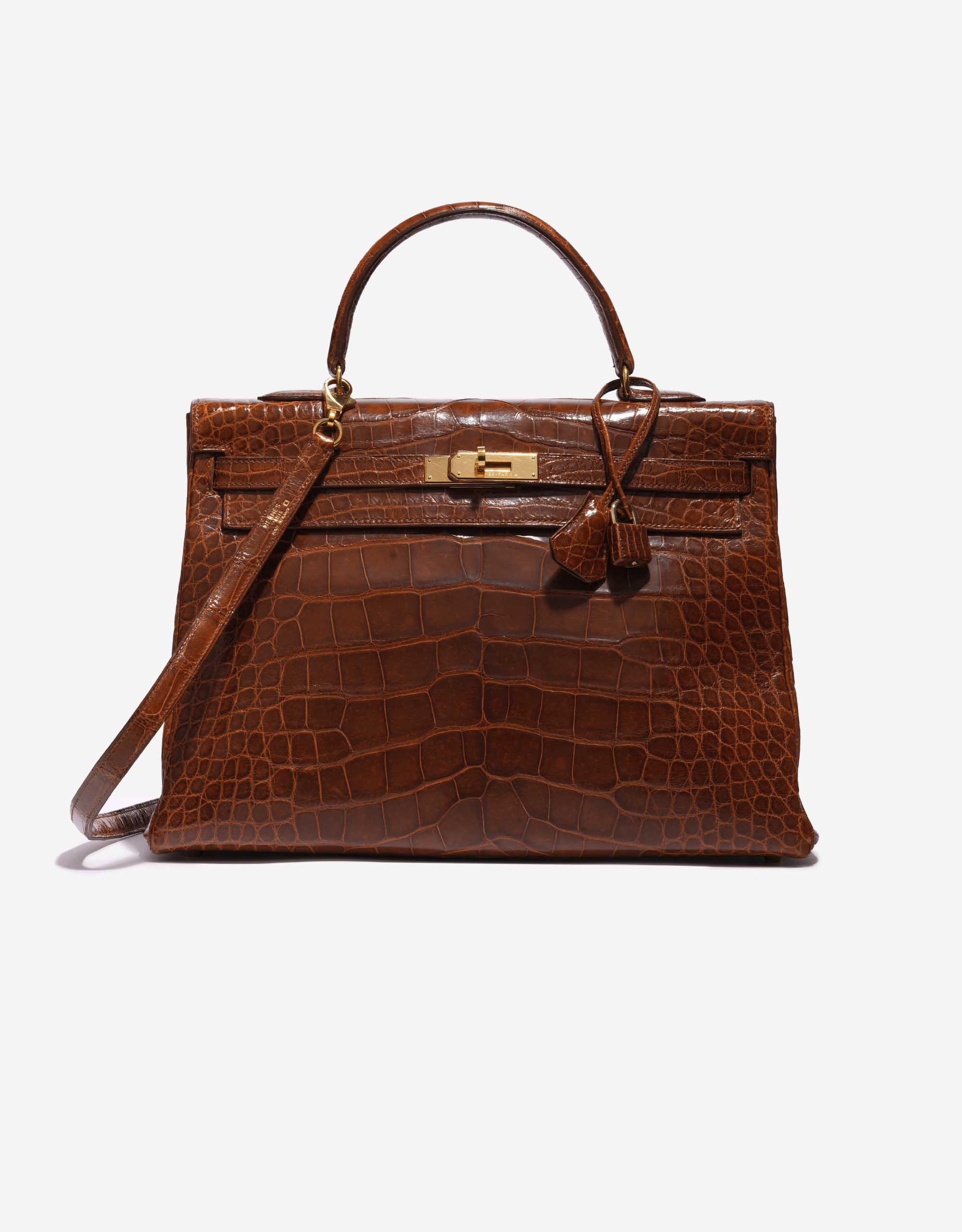 Hermès Kelly 35 Alligator Noisette | SACLÀB
