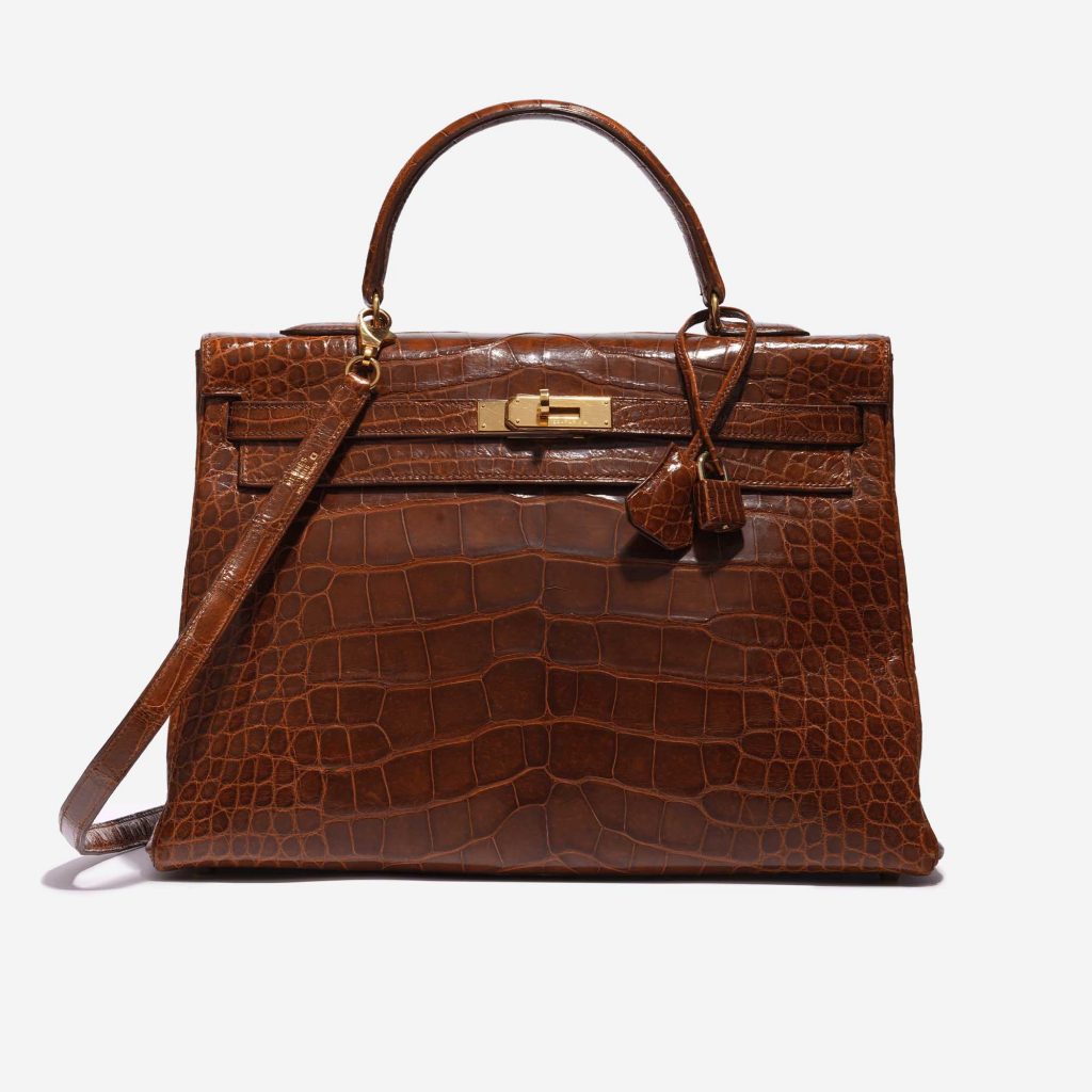 Hermès Kelly 35 Alligator Noisette | SACLÀB