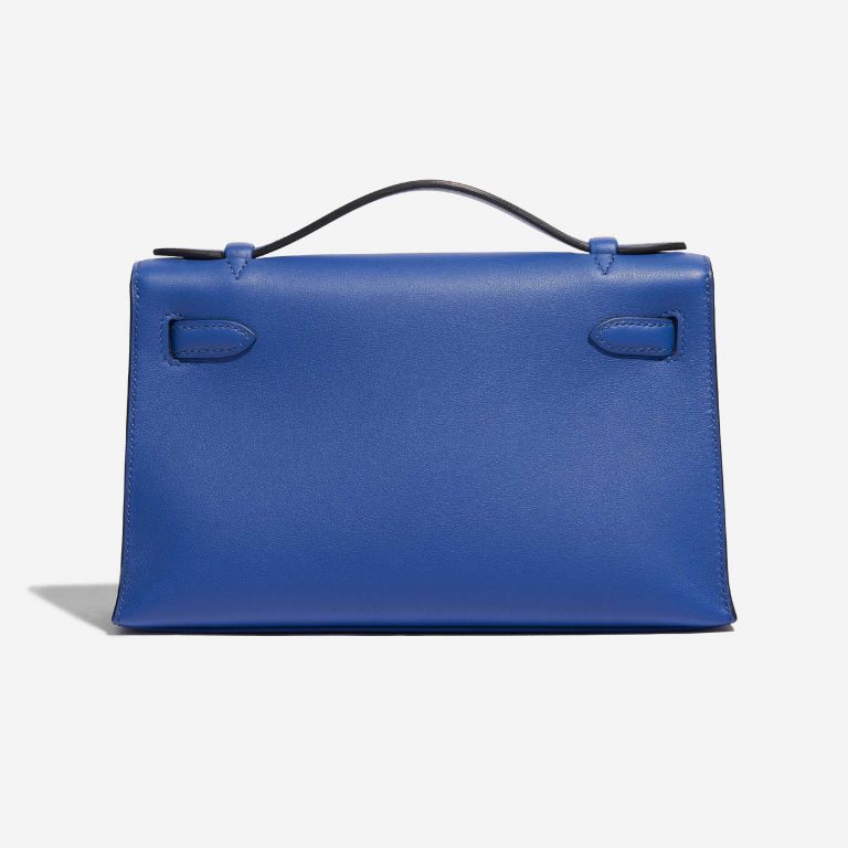 Pre-owned Hermès bag Kelly Pochette Swift Blue de France Blue Back | Sell your designer bag on Saclab.com