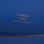 Pre-owned Hermès bag Kelly Pochette Swift Blue de France Blue Logo | Sell your designer bag on Saclab.com