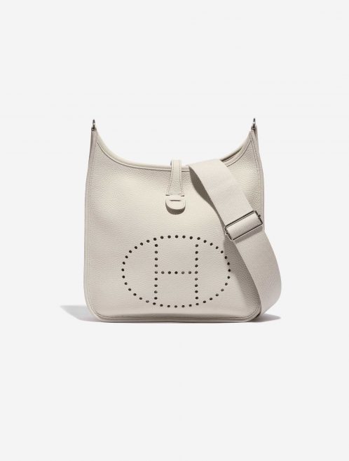 Gebrauchte Hermès Tasche Evelyne 29 Clemence Beton Grau Front | Verkaufen Sie Ihre Designer-Tasche auf Saclab.com
