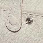 Pre-owned Hermès bag Evelyne 29 Clemence Beton Grey Closing System | Sell your designer bag on Saclab.com
