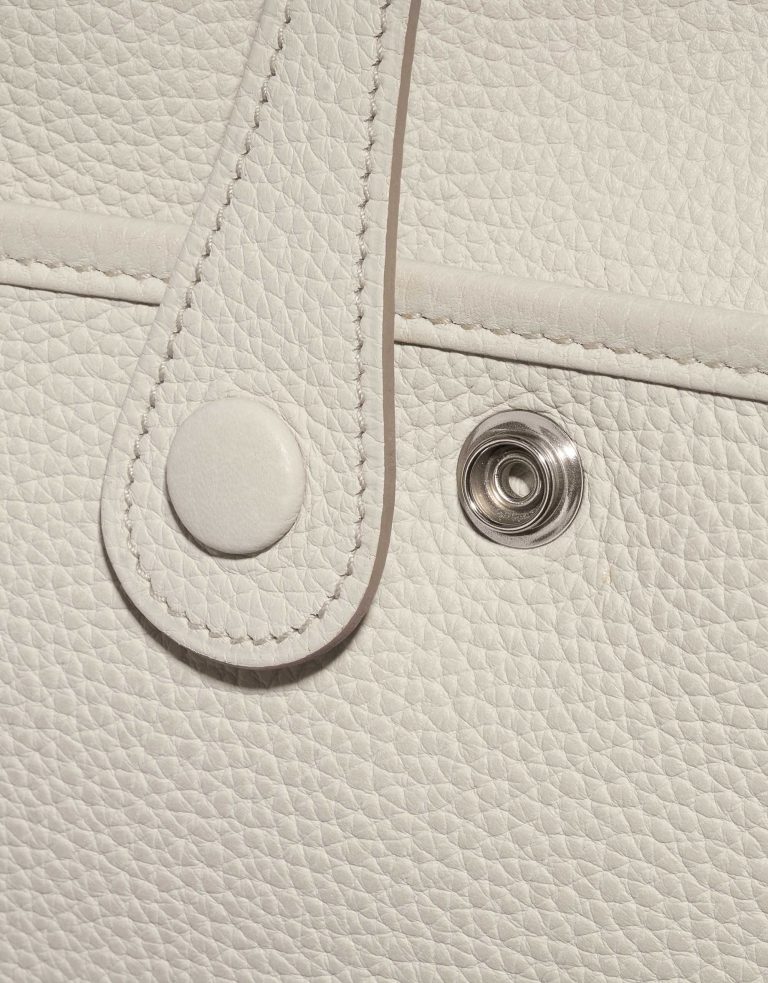 Pre-owned Hermès bag Evelyne 29 Clemence Beton Grey Front | Sell your designer bag on Saclab.com
