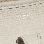 Pre-owned Hermès bag Evelyne 29 Clemence Beton Grey Logo | Sell your designer bag on Saclab.com