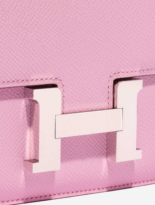Pre-owned Hermès bag Constance 18 Epsom Mauve Sylvestre Pink Closing System | Sell your designer bag on Saclab.com