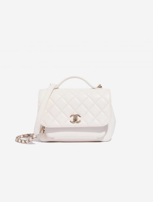 Pre-owned Chanel bag Flap Bag Mini Caviar White White Front | Sell your designer bag on Saclab.com