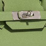Pre-owned Hermès bag Birkin 30 Epsom Vert Criquet Green Closing System | Sell your designer bag on Saclab.com