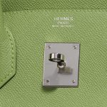 Pre-owned Hermès bag Birkin 30 Epsom Vert Criquet Green Logo | Sell your designer bag on Saclab.com