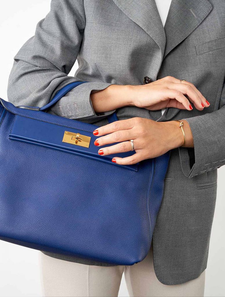 Occasion Sac de luxe Hermès 2424 Clémence Bleu profond SACLÀB