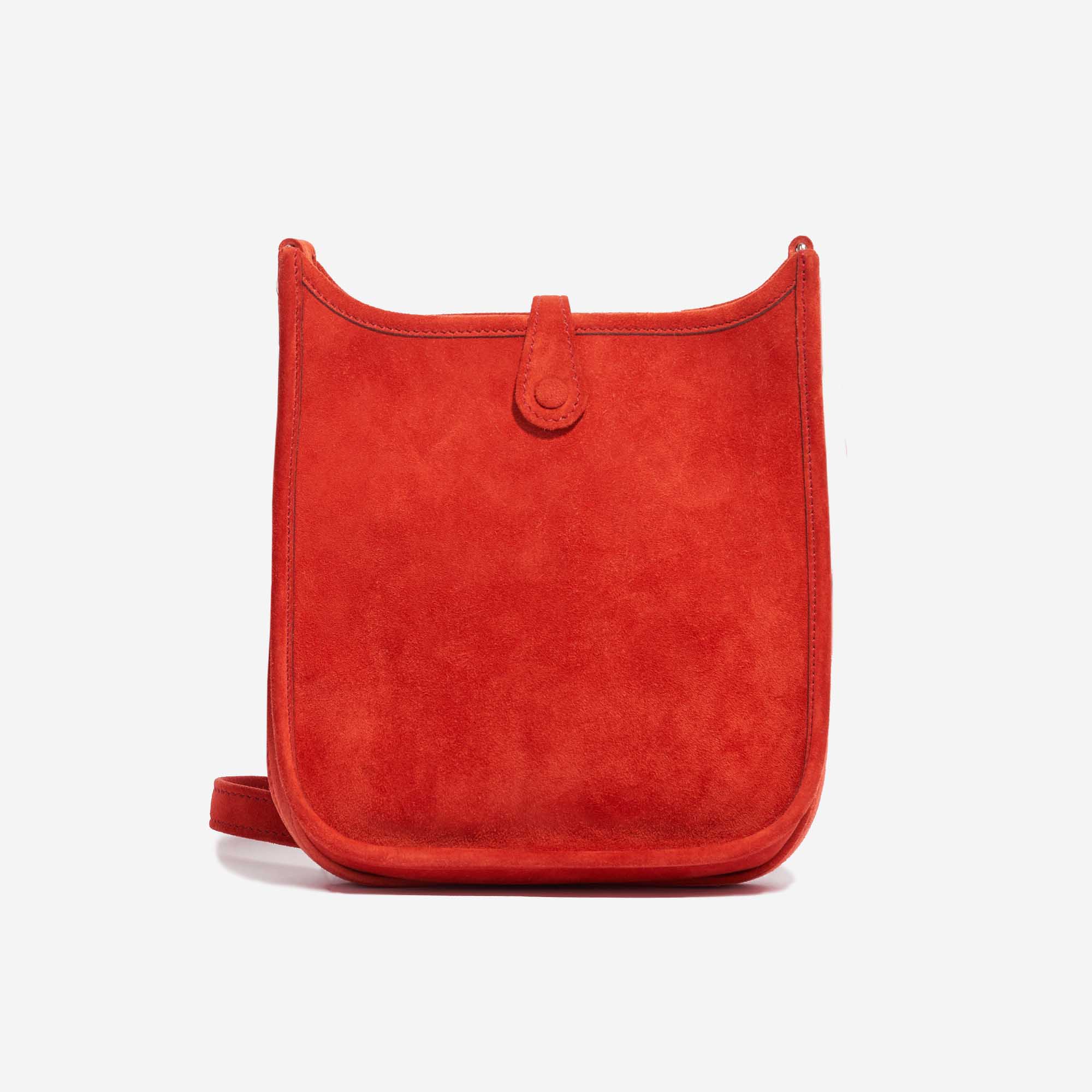Pre-owned Hermès bag Evelyne 16 Doblis Suede Orange H Orange Back | Sell your designer bag on Saclab.com