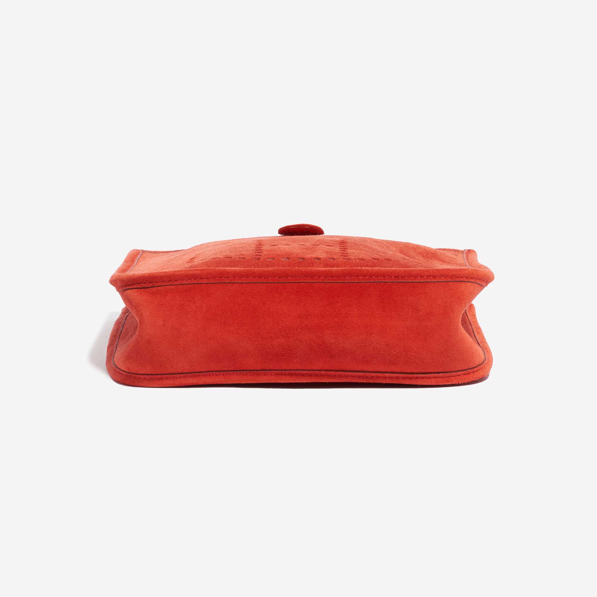 Pre-owned Hermès bag Evelyne 16 Doblis Suede Orange H Orange Bottom | Sell your designer bag on Saclab.com
