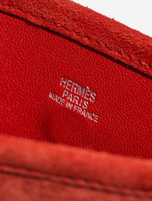 Pre-owned Hermès bag Evelyne 16 Doblis Suede Orange H Orange Logo | Sell your designer bag on Saclab.com