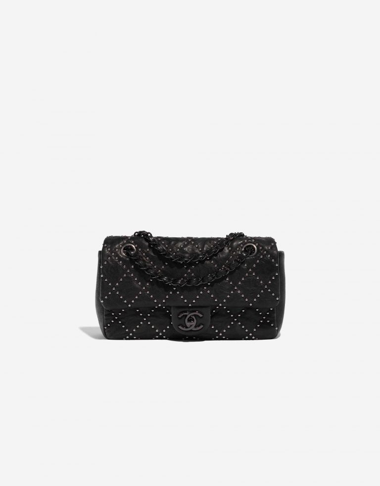 Pre-owned Chanel bag Timeless Medium Chèvre SO Black Black Front | Sell your designer bag on Saclab.com