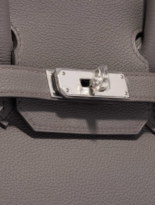 Pre-owned Hermès bag Birkin 30 Togo Gris Etain Grey Closing System | Sell your designer bag on Saclab.com
