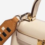 Pre-owned Hermès bag Mini Shoulder Strap Epsom Gold / Black / Craie Black, Gold Closing System | Sell your designer bag on Saclab.com