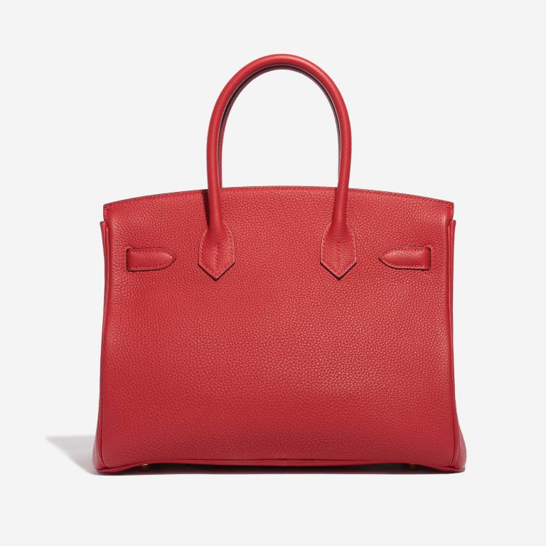 Pre-owned Hermès bag Birkin 30 Togo Rouge Vif Red Back | Sell your designer bag on Saclab.com