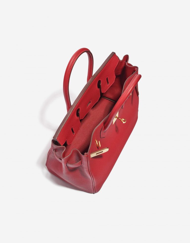 Pre-owned Hermès bag Birkin 30 Togo Rouge Vif Red Inside | Sell your designer bag on Saclab.com