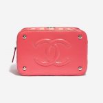 Pre-owned Chanel bag Vanity Medium Calf / Wicker Pink Beige, Pink Bottom | Sell your designer bag on Saclab.com