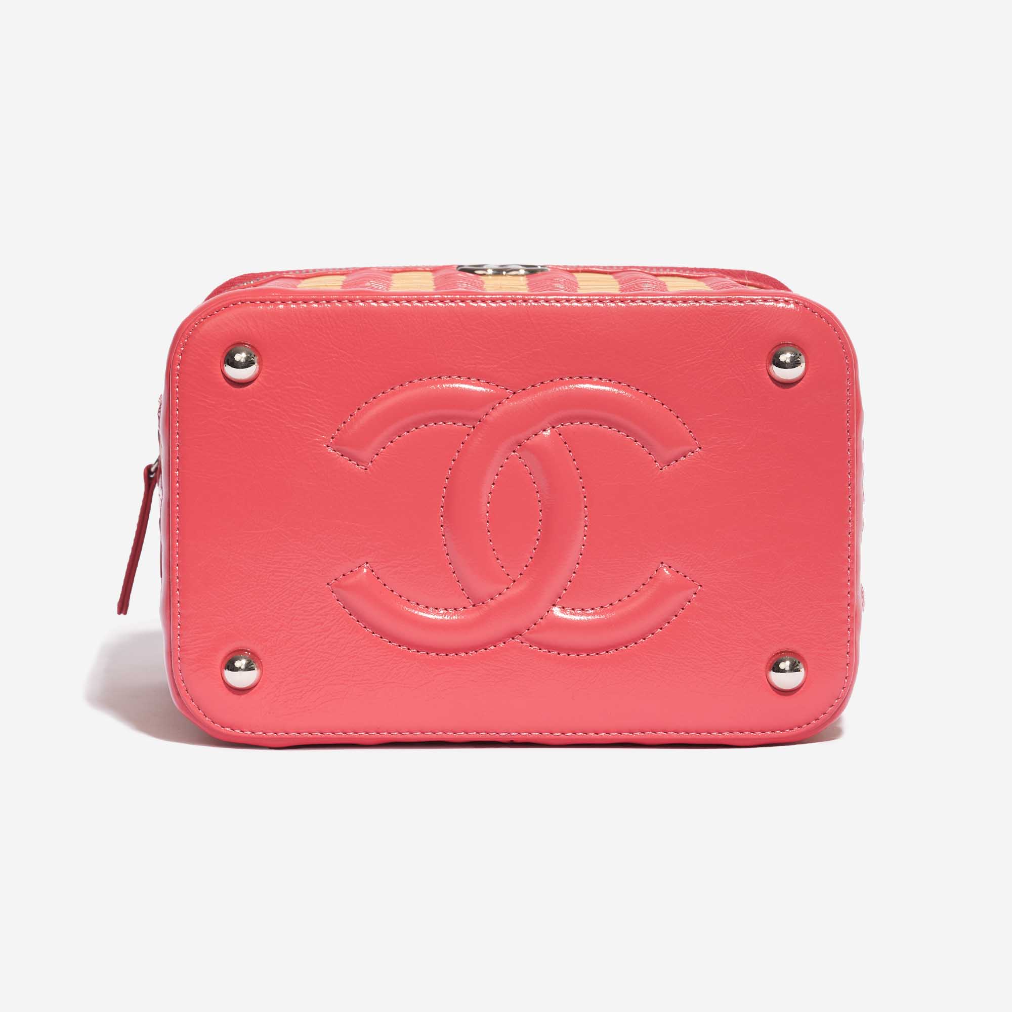 Sac Chanel d'occasion Vanity Medium Calf / Wicker Pink Beige, Pink Bottom | Vendez votre sac de créateur sur Saclab.com